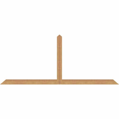 Ekena Millwork Portland Timber Gable Bracket, Western Red Cedar, 84"W x 35"H x 1 1/2"D x 3 1/2"F, 10/12 Pitch GBW084X35X0204POR00SWR